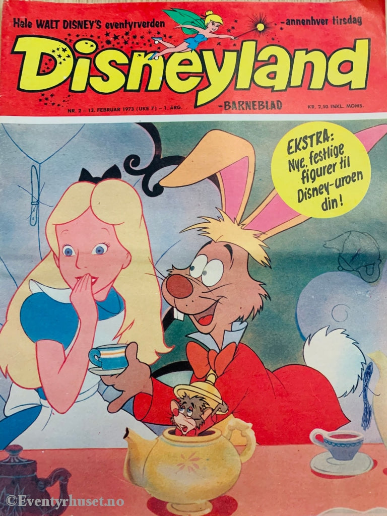 Disneyland Barneblad. 1973/02. Tegneserieblad