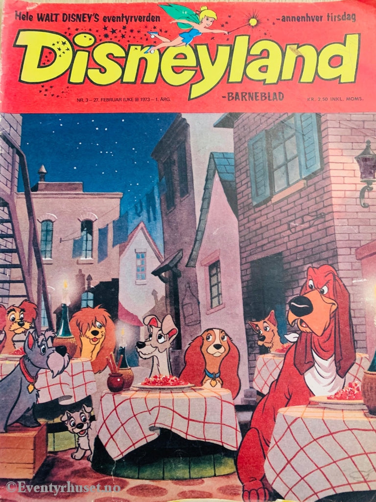 Disneyland Barneblad. 1973/03. Tegneserieblad