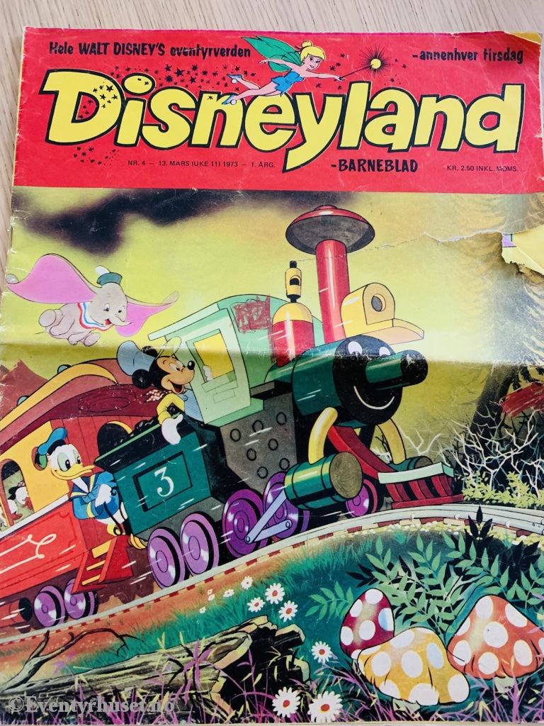 Disneyland Barneblad. 1973/04. Tegneserieblad