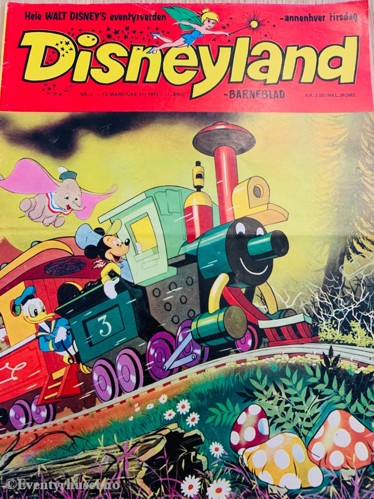 Disneyland Barneblad. 1973/04. Tegneserieblad