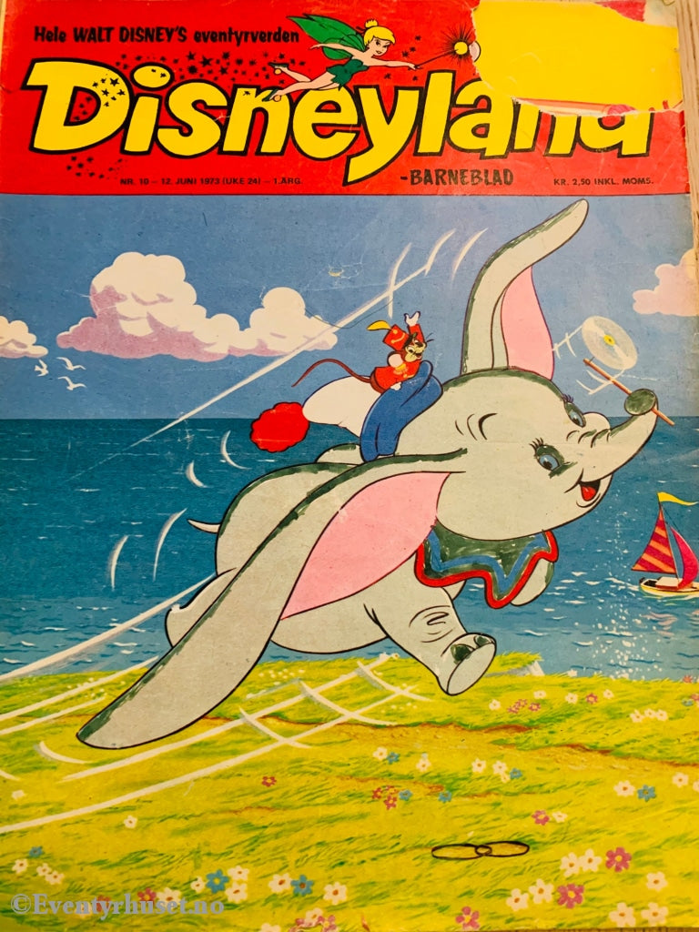 Disneyland Barneblad. 1973/10. Tegneserieblad