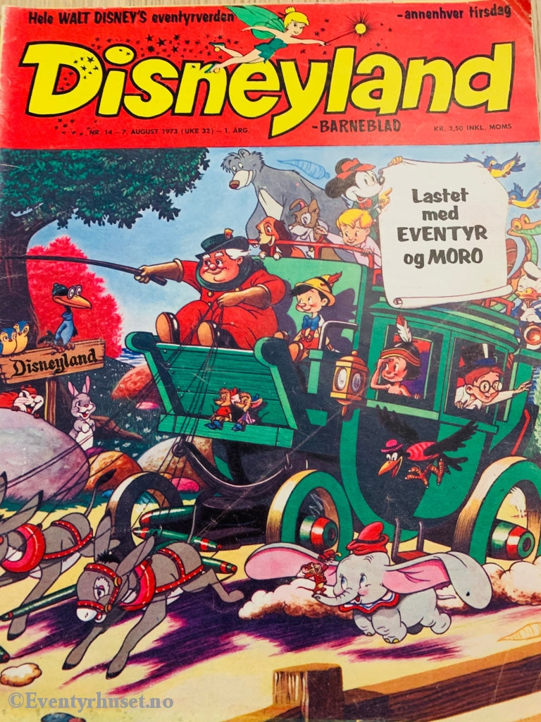 Disneyland Barneblad. 1973/14. Tegneserieblad