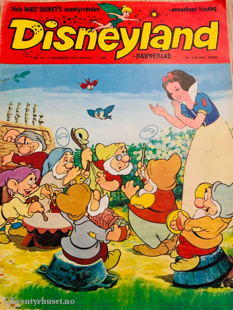 Disneyland Barneblad. 1973/16. Tegneserieblad