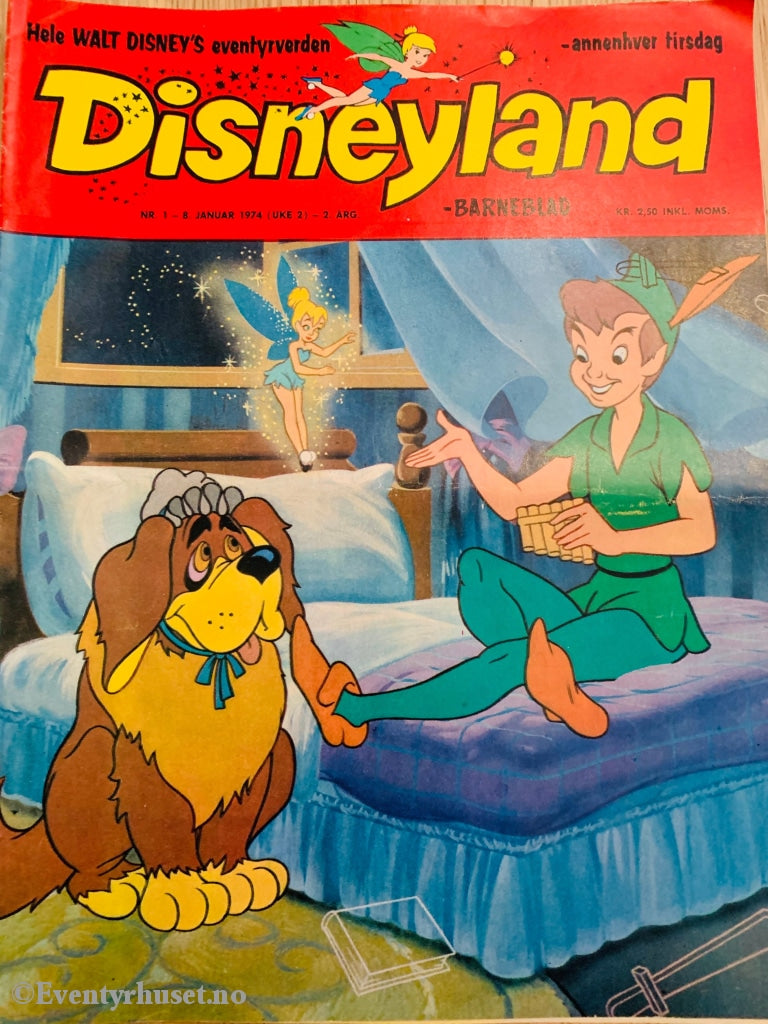 Disneyland Barneblad. 1974/01. Tegneserieblad