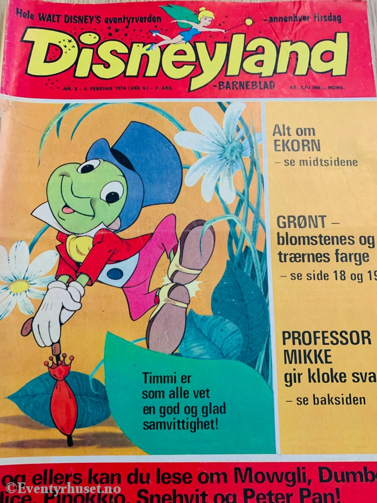 Disneyland Barneblad. 1974/03. Tegneserieblad