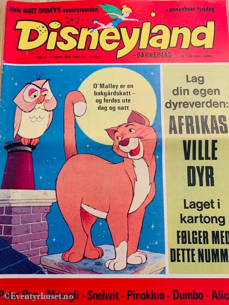 Disneyland Barneblad. 1974/05. Tegneserieblad