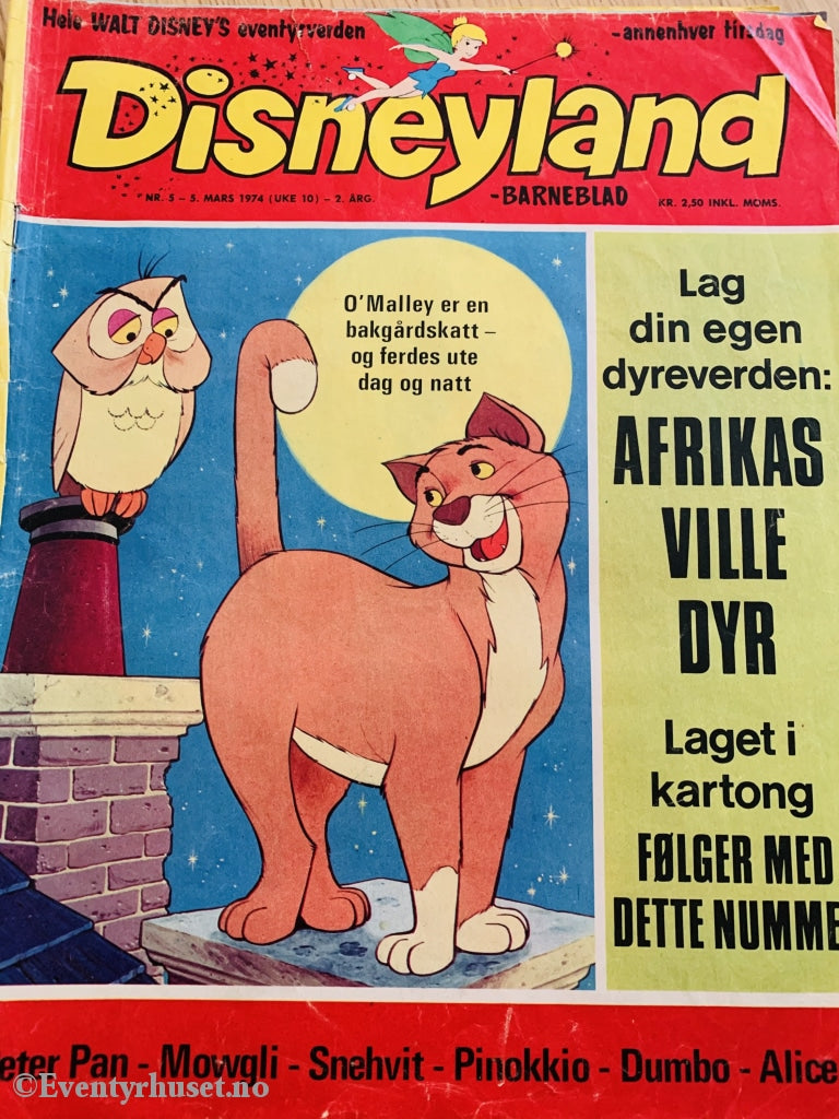 Disneyland Barneblad. 1974/05. Tegneserieblad