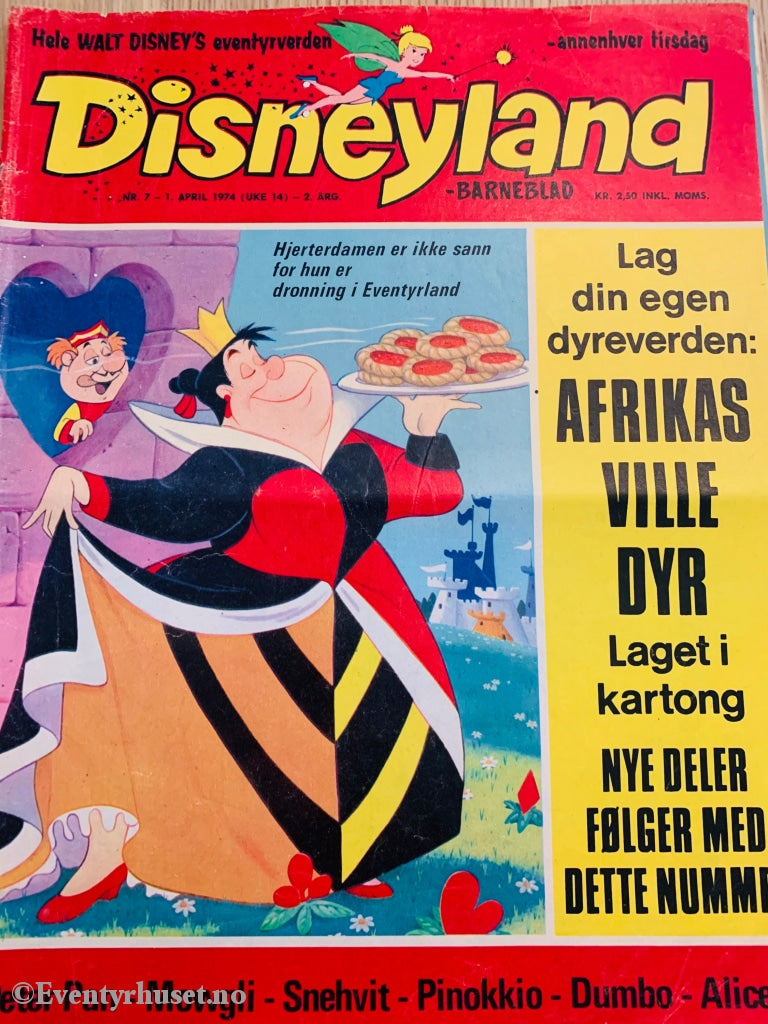 Disneyland Barneblad. 1974/07. Tegneserieblad