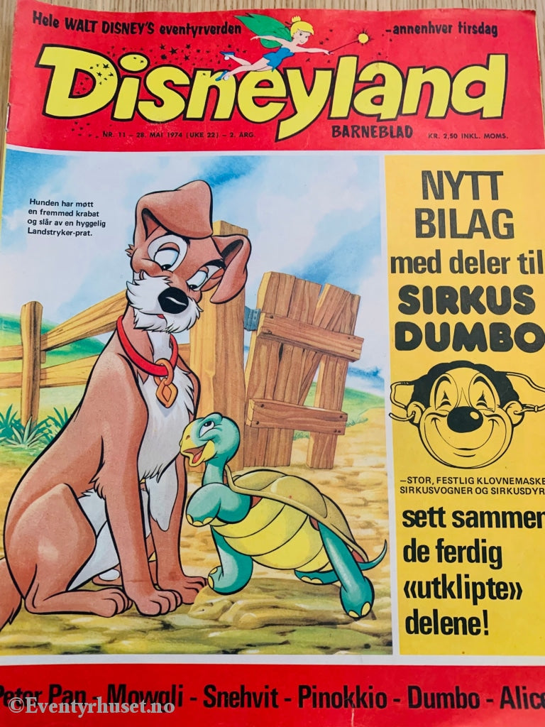 Disneyland Barneblad. 1974/11. Tegneserieblad