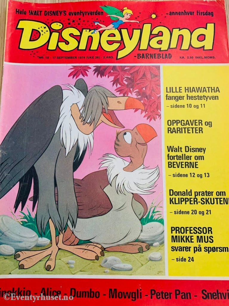 Disneyland Barneblad. 1974/19. Tegneserieblad