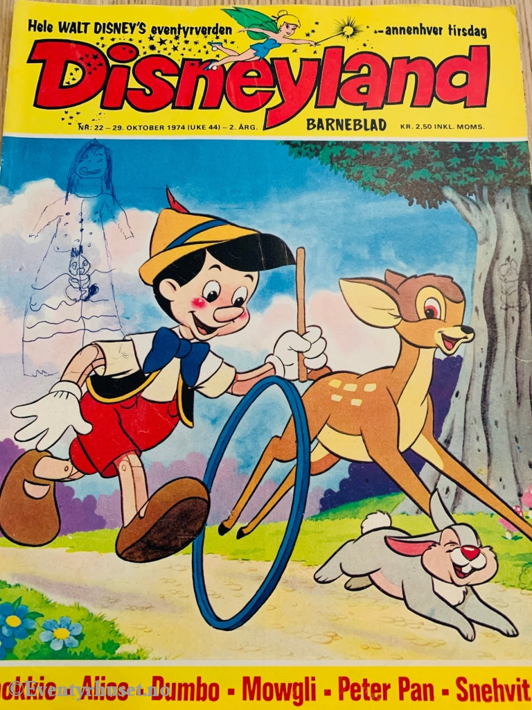 Disneyland Barneblad. 1974/22. Tegneserieblad