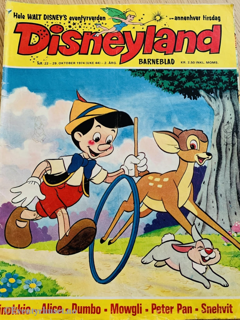 Disneyland Barneblad. 1974/22. Tegneserieblad