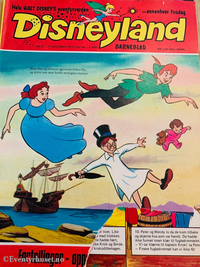 Disneyland Barneblad. 1974/23. Tegneserieblad