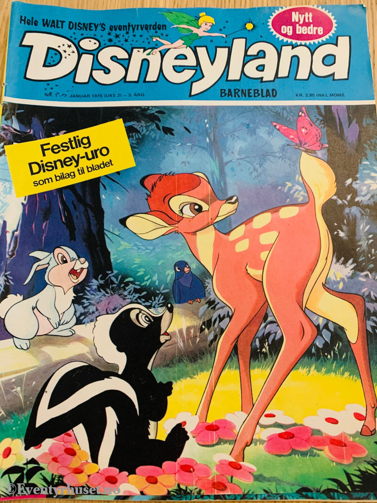 Disneyland Barneblad. 1975/01. Tegneserieblad