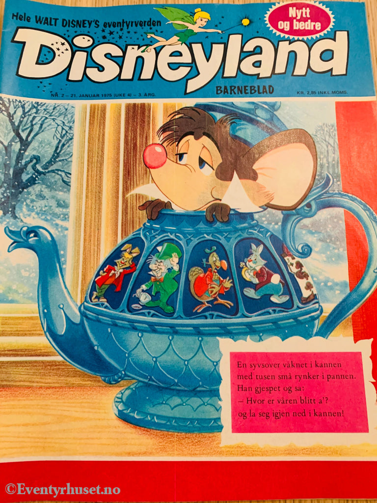 Disneyland Barneblad. 1975/02. Tegneserieblad