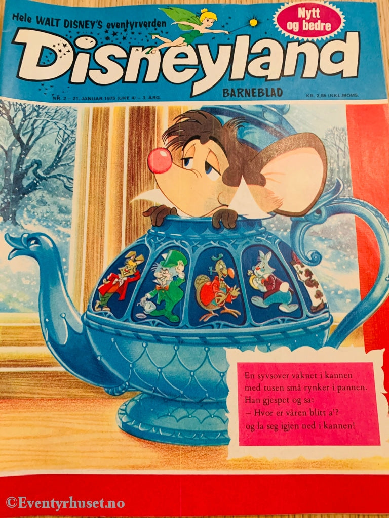 Disneyland Barneblad. 1975/02. Tegneserieblad