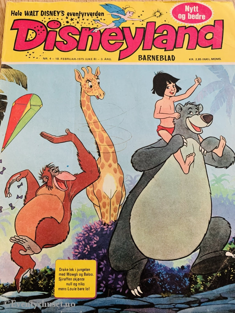 Disneyland Barneblad. 1975/04. Tegneserieblad