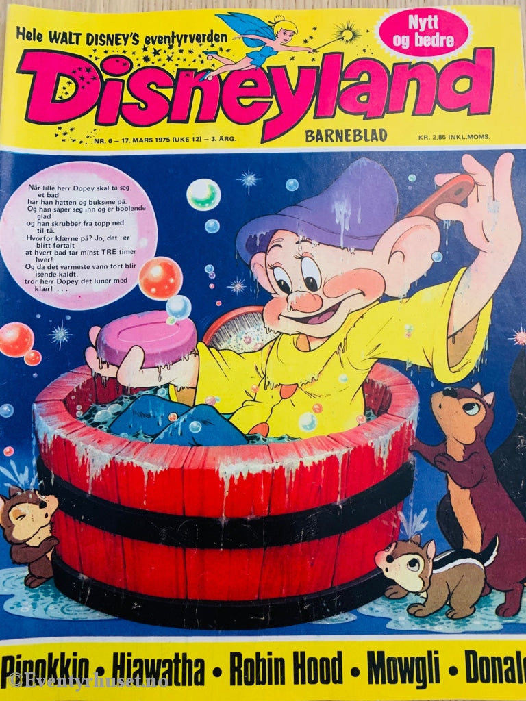 Disneyland Barneblad. 1975/06. Tegneserieblad