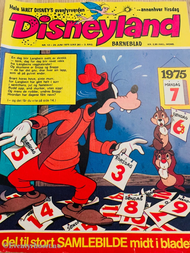 Disneyland Barneblad. 1975/13. Tegneserieblad