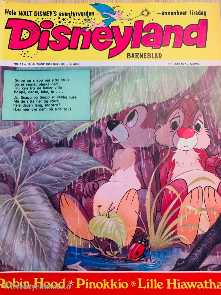 Disneyland Barneblad. 1975/17. Tegneserieblad