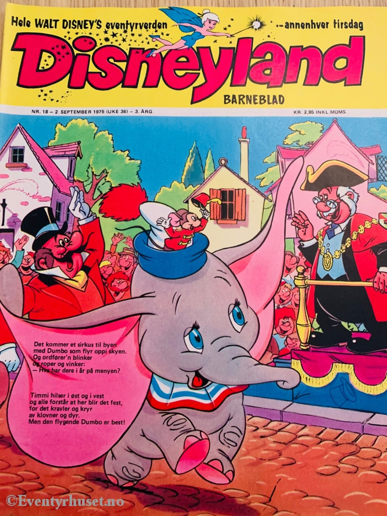 Disneyland Barneblad. 1975/18. Tegneserieblad