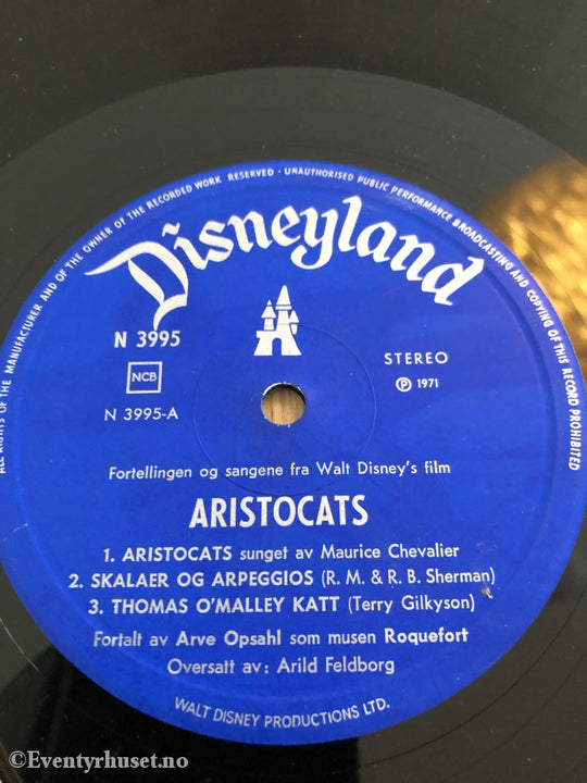 Disneyland Eventyrplate - Aristocats. Lp.