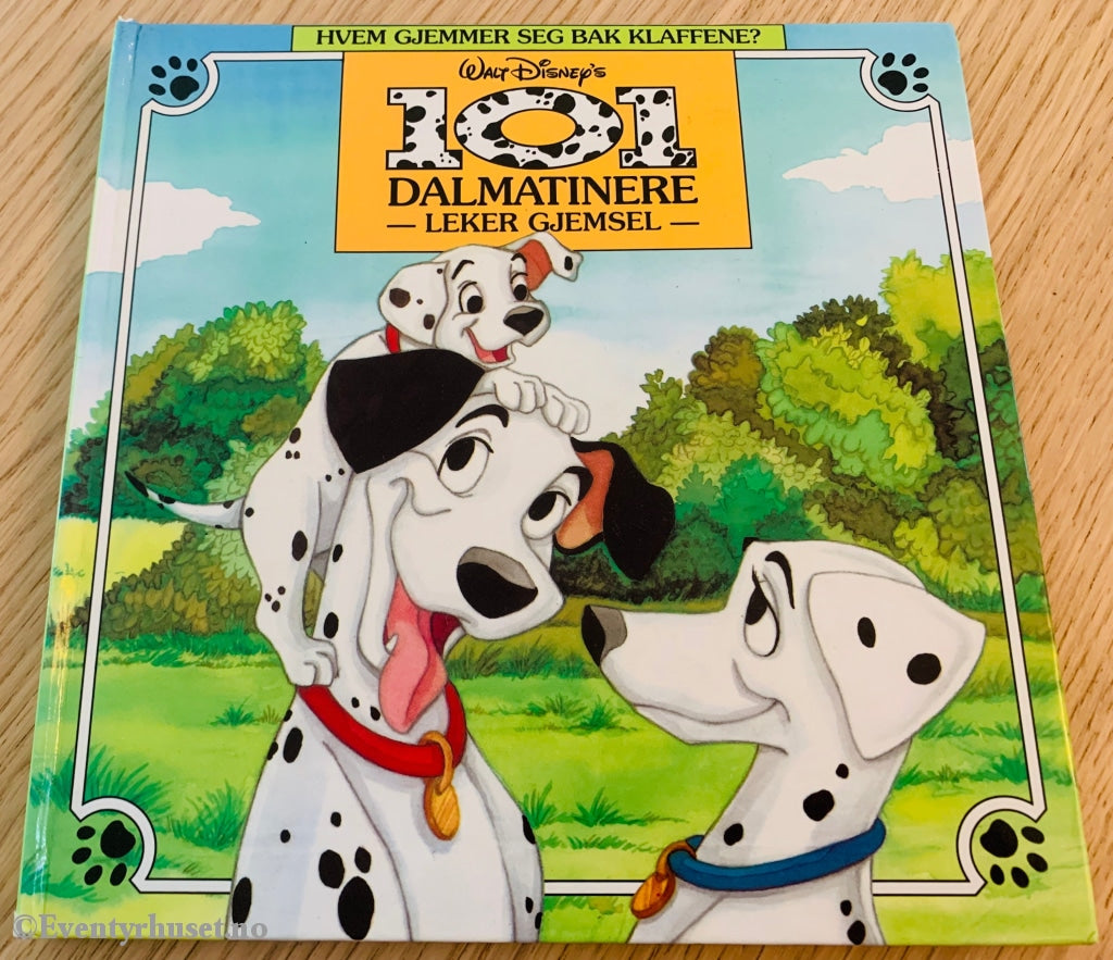 Disneys 101 Dalmatinere Leker Gjemsel. 1995. Klaffebok. Fortelling
