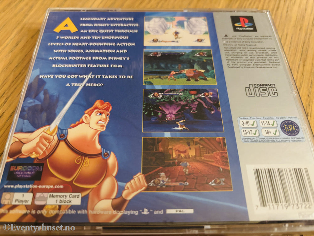 Disney's Action Game Featuring Hercules . PS1.