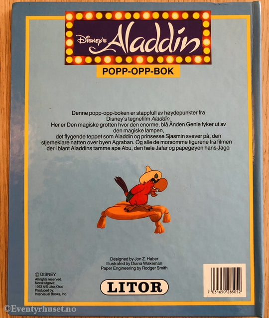 Disneys Aladdin. Popp-Opp-Bok. 1993. Fortelling