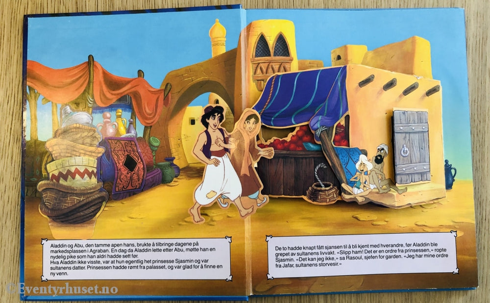 Disneys Aladdin. Popp-Opp-Bok. 1993. Fortelling