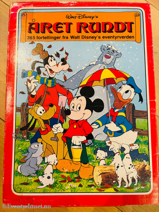 Disney’s Året Rundt - 365 fortellinger fra Walt Disney’s Eventyrverden. Samleboks 4 store eventyrbøker Eventyrbok