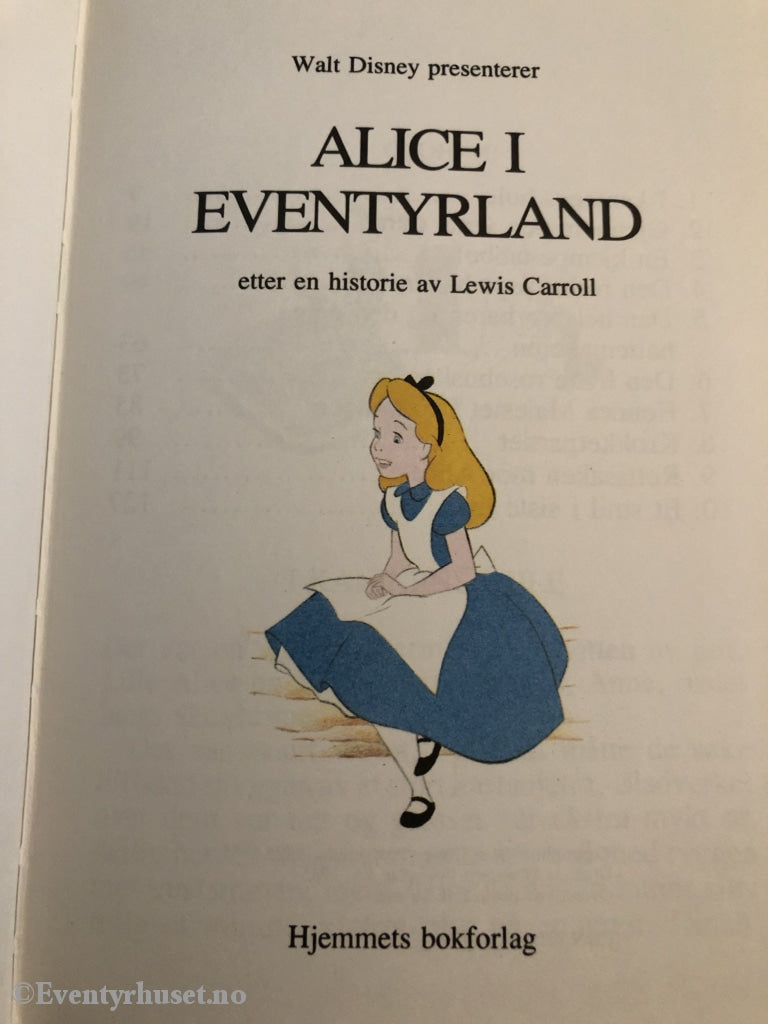 Disneys Beste. 1985. Alice I Eventyrland. Fortelling