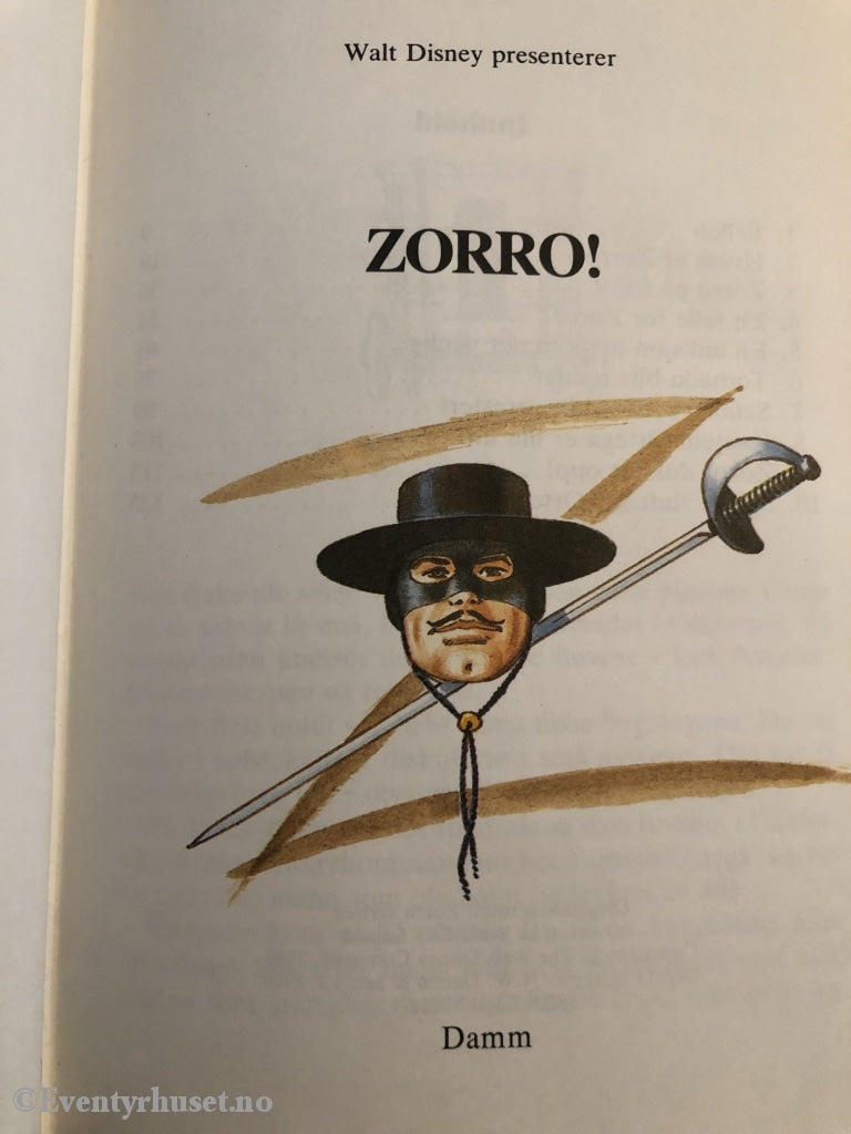 Disneys Beste. 1989. Zorro. Fortelling