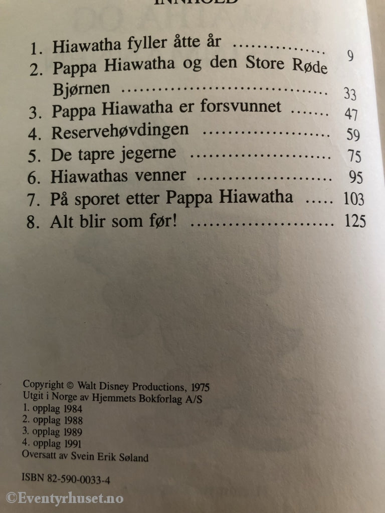 Disneys Beste. Hiawatha Og Medisinmannen. Fortelling