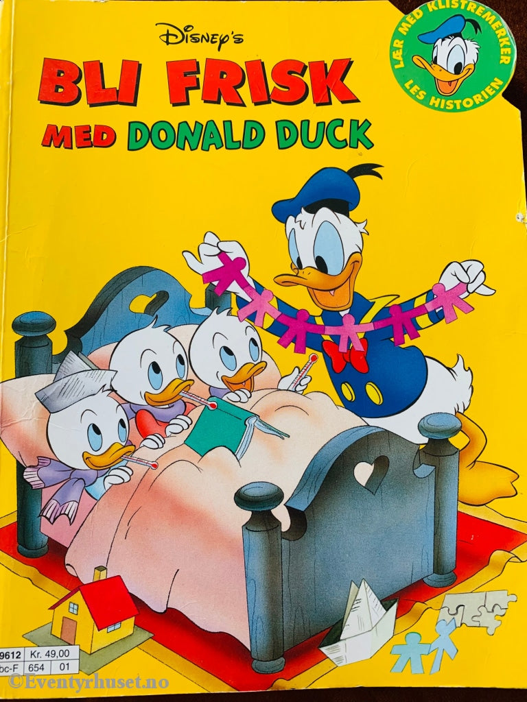 Disney´s Bli Frisk Med Donald Duck - Hobbybok. 1996. Aktivitetshefte. Brukt. Hobbybok
