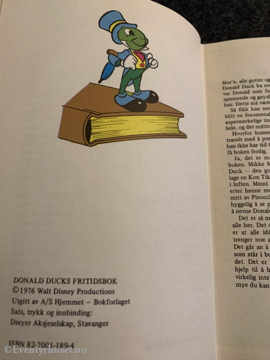 Disneys Donald Ducks Fritidsbok. 1976. Fortelling