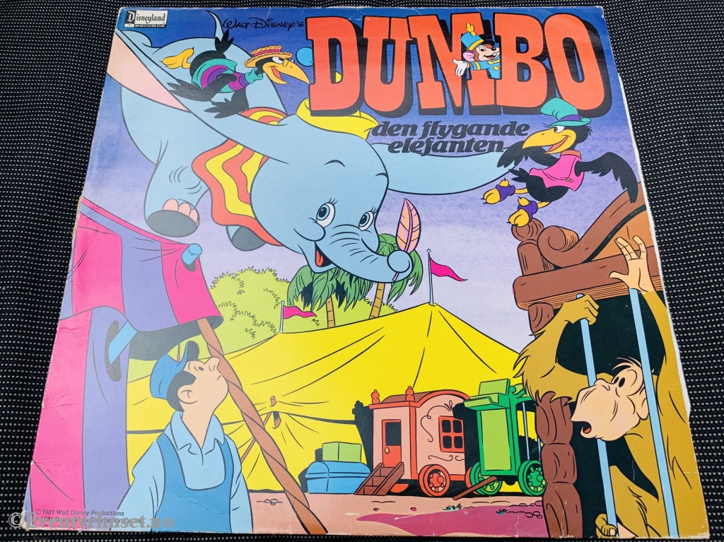 Disneys Dumbo - Den Flygande Elefanten. 1981. Lp. Lp Plate