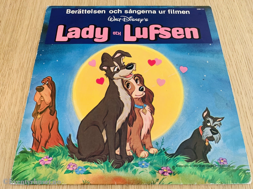 Disneys Lady Och Lufsen. 1979. Lp. Lp Plate