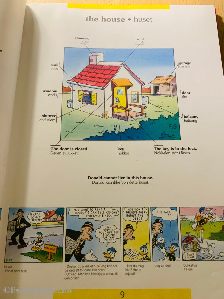 Disneys Lær Engelsk Med Mikke Og Donald. 1993. Fortelling