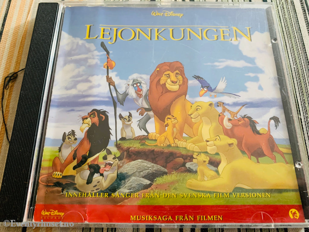 Disney’s Løvenes Konge. 1994. Cd. Svensk Utgave. Cd