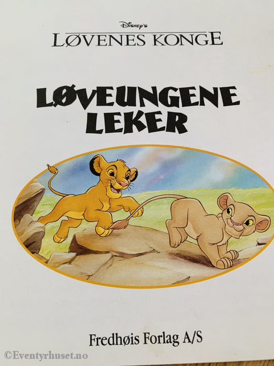 Disneys Løvenes Konge - Løveungene Leker. 1994. Hefte Nr. 9 I Serien.