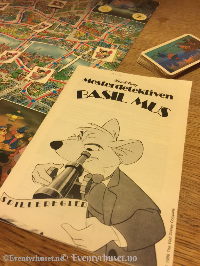 Disneys Mesterdetektiven Basil Mus. 1987. Brettspill. Brettspill