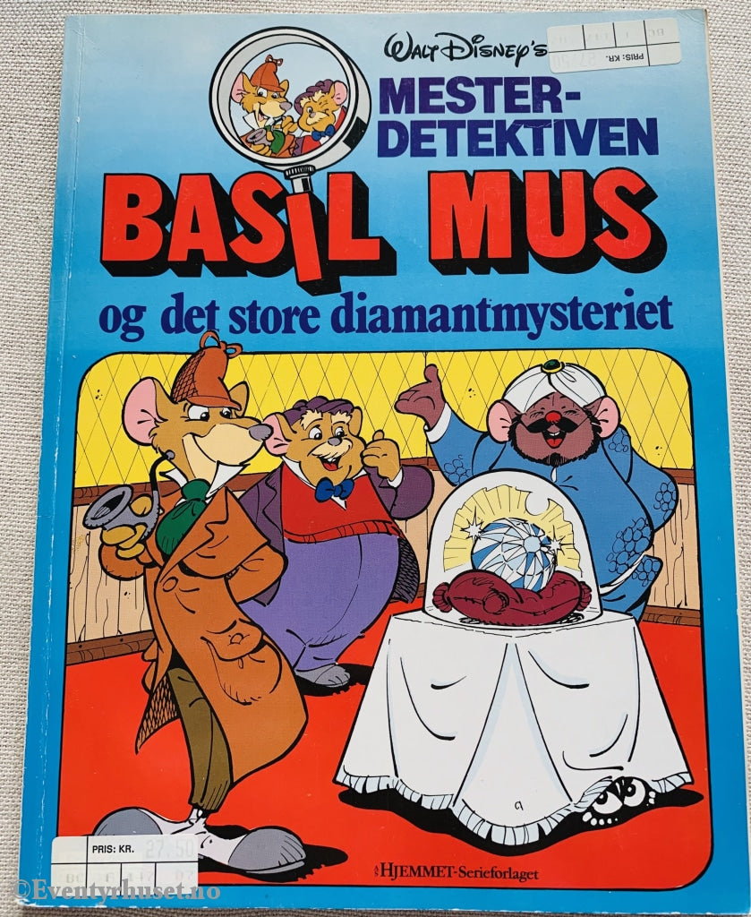 Disneys Mesterdetektiven Basil Mus Og Det Store Diamantmysteriet. 1987. Tegneseriealbum