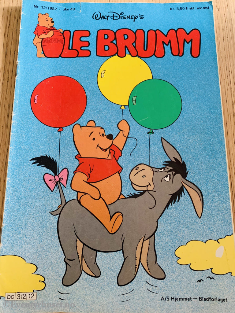 Disneys Ole Brumm. 1982/12. Tegneserieblad