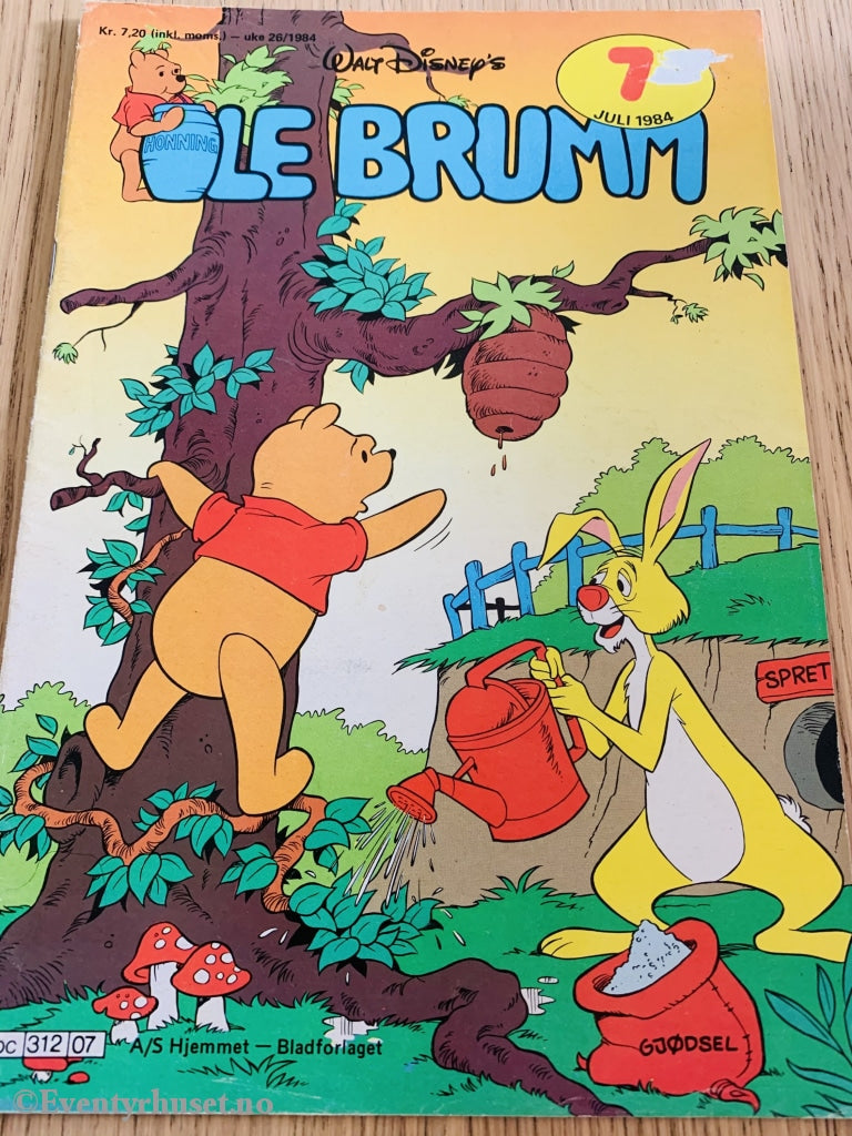 Disneys Ole Brumm. 1984/07. Tegneserieblad