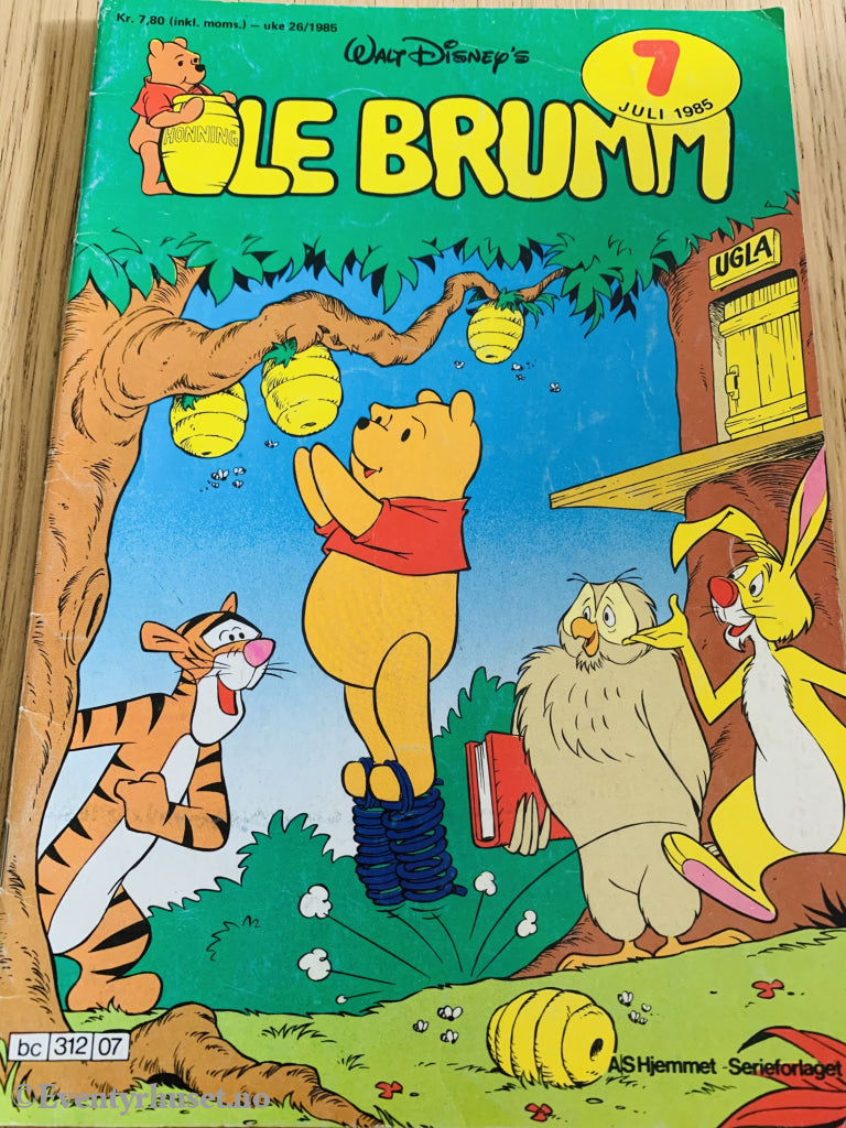 Disneys Ole Brumm. 1985/07. Tegneserieblad