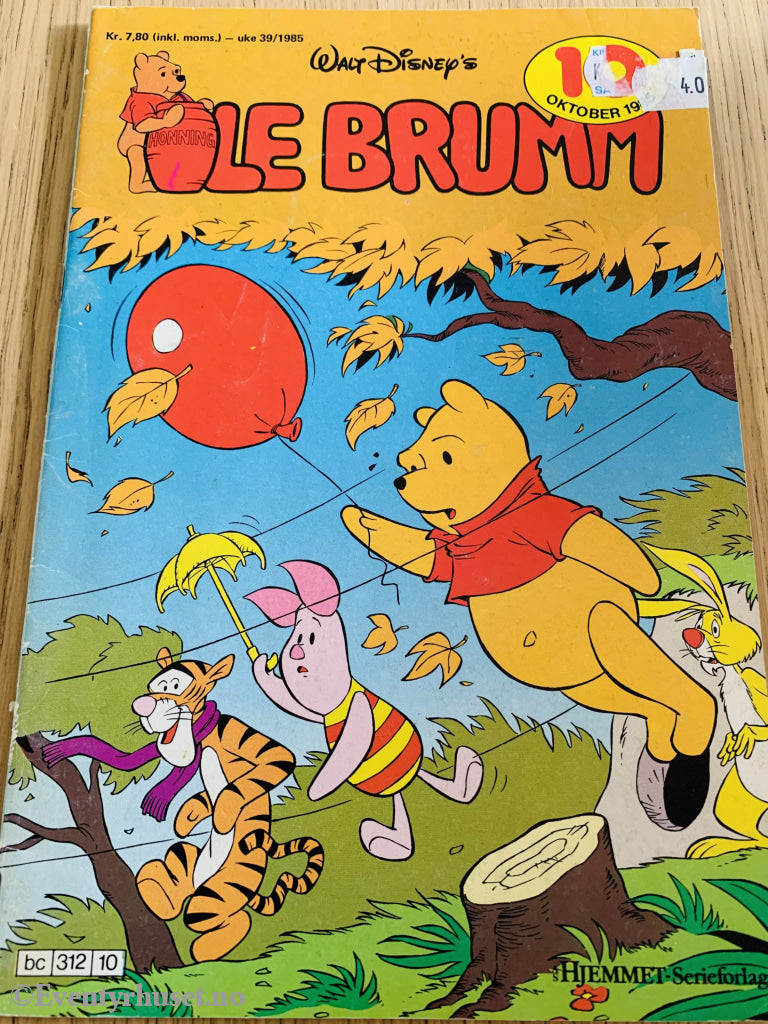 Disneys Ole Brumm. 1985/10. Tegneserieblad