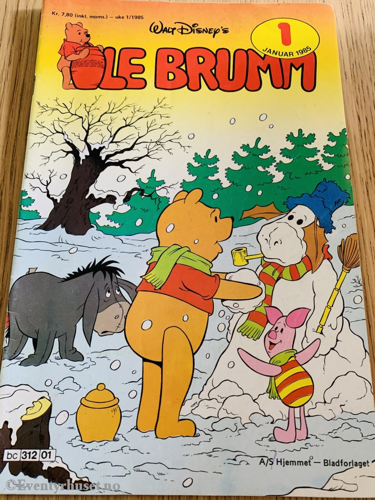 Disneys Ole Brumm. 1985/01. Tegneserieblad