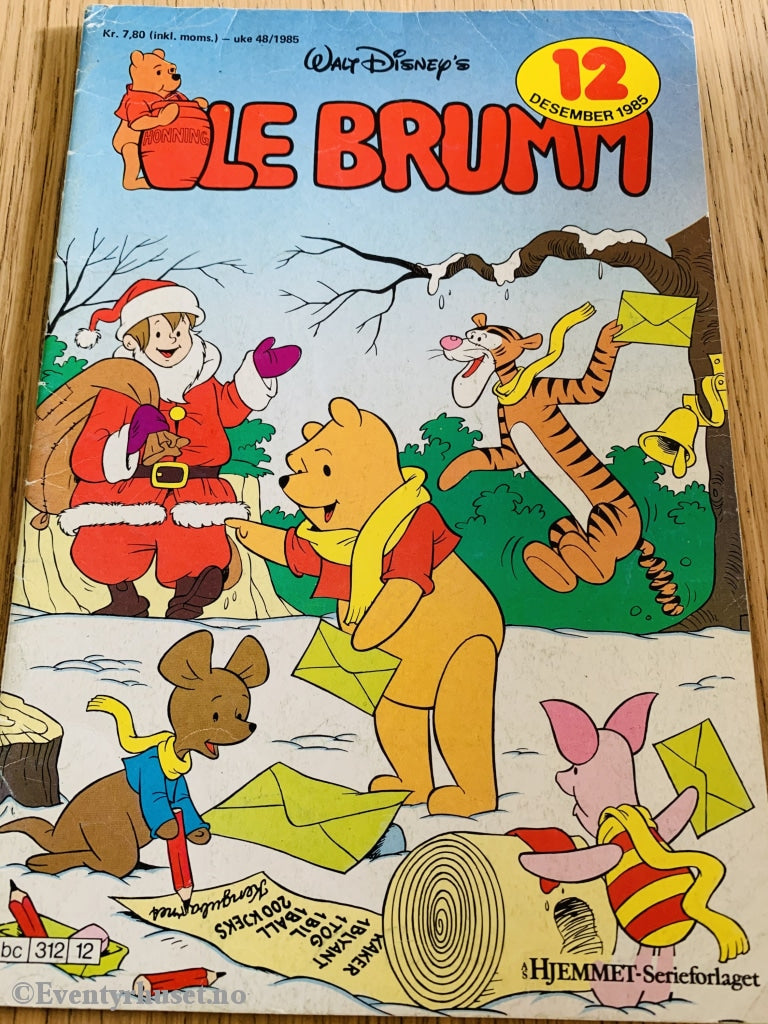 Disneys Ole Brumm. 1985/12. Tegneserieblad