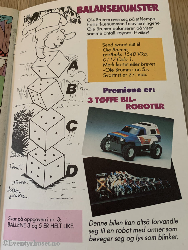 Disneys Ole Brumm. 17/1986. Tegneserieblad